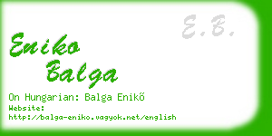 eniko balga business card